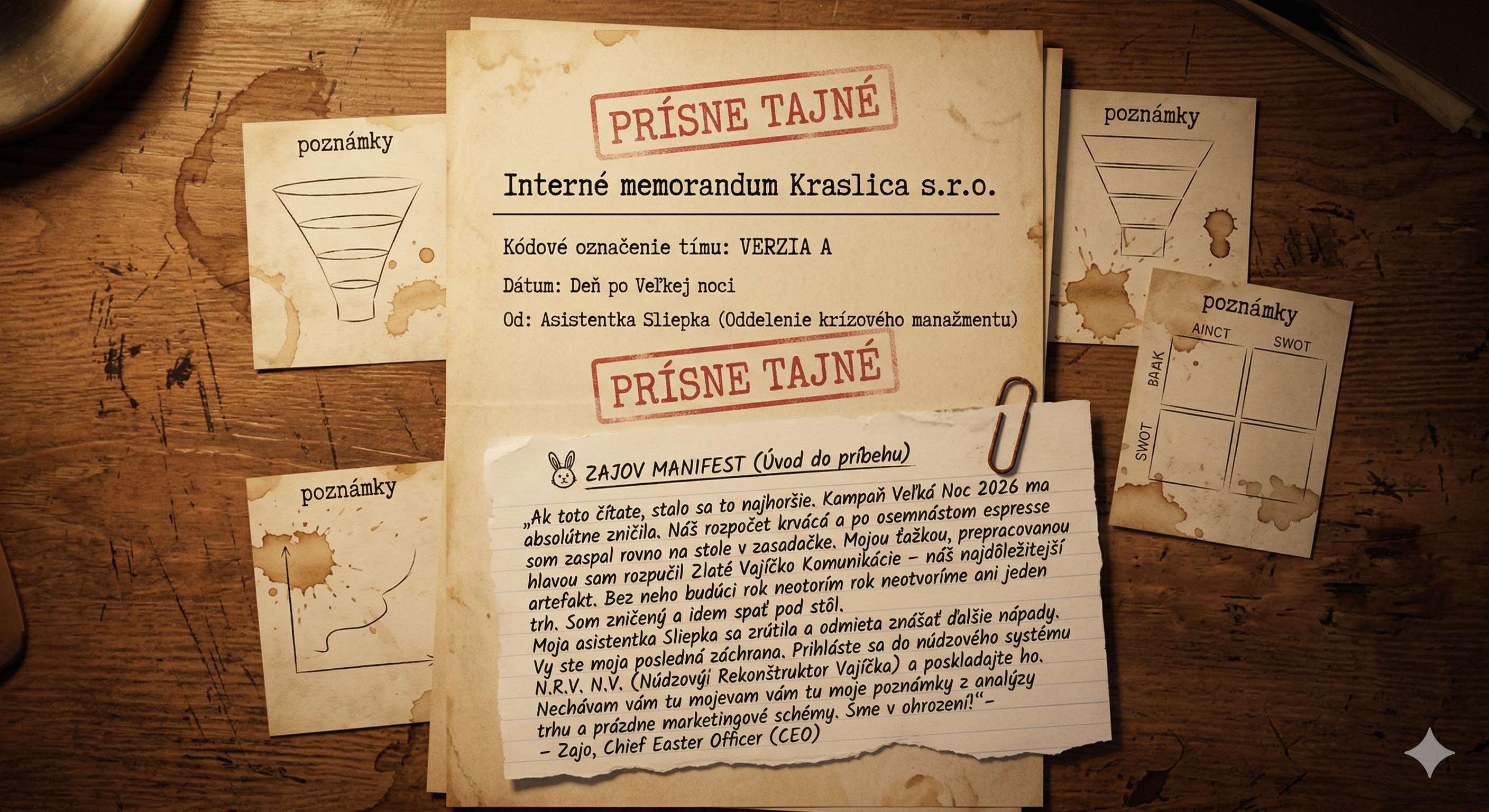 Interné memorandum — Prísne tajné